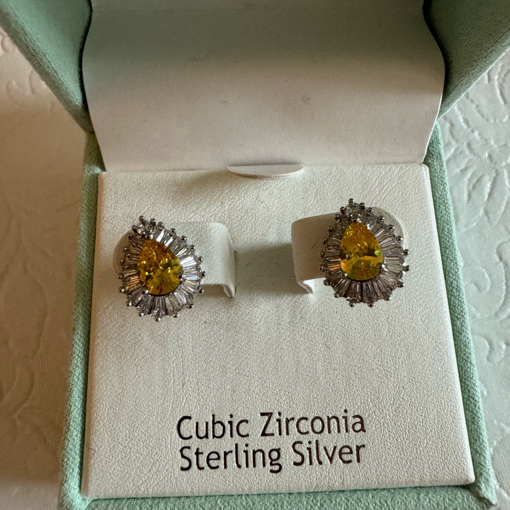 Rachel Ashwell Sterling Silver Cz Earrings